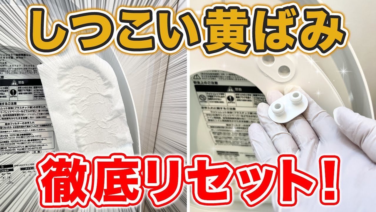 便座のプラスチック・ゴム・溝の黄ばみリセット！抑えておきたい掃除テク